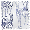Zebra Zeal, Denim - Roller Blind